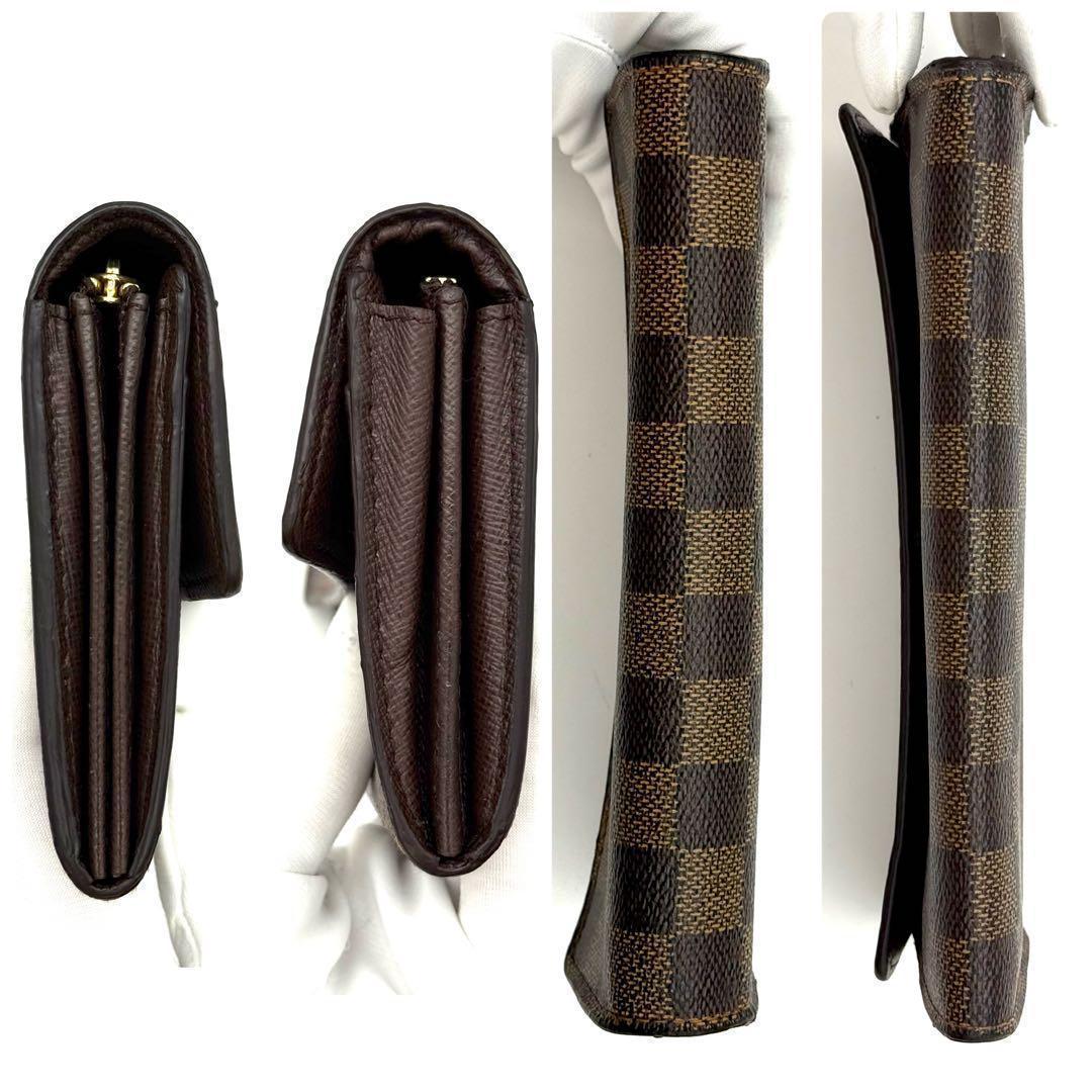 極上美品✨ルイヴィトン ダミエ ポルトフォイユ サラ 　長財布　ブラウン　L37