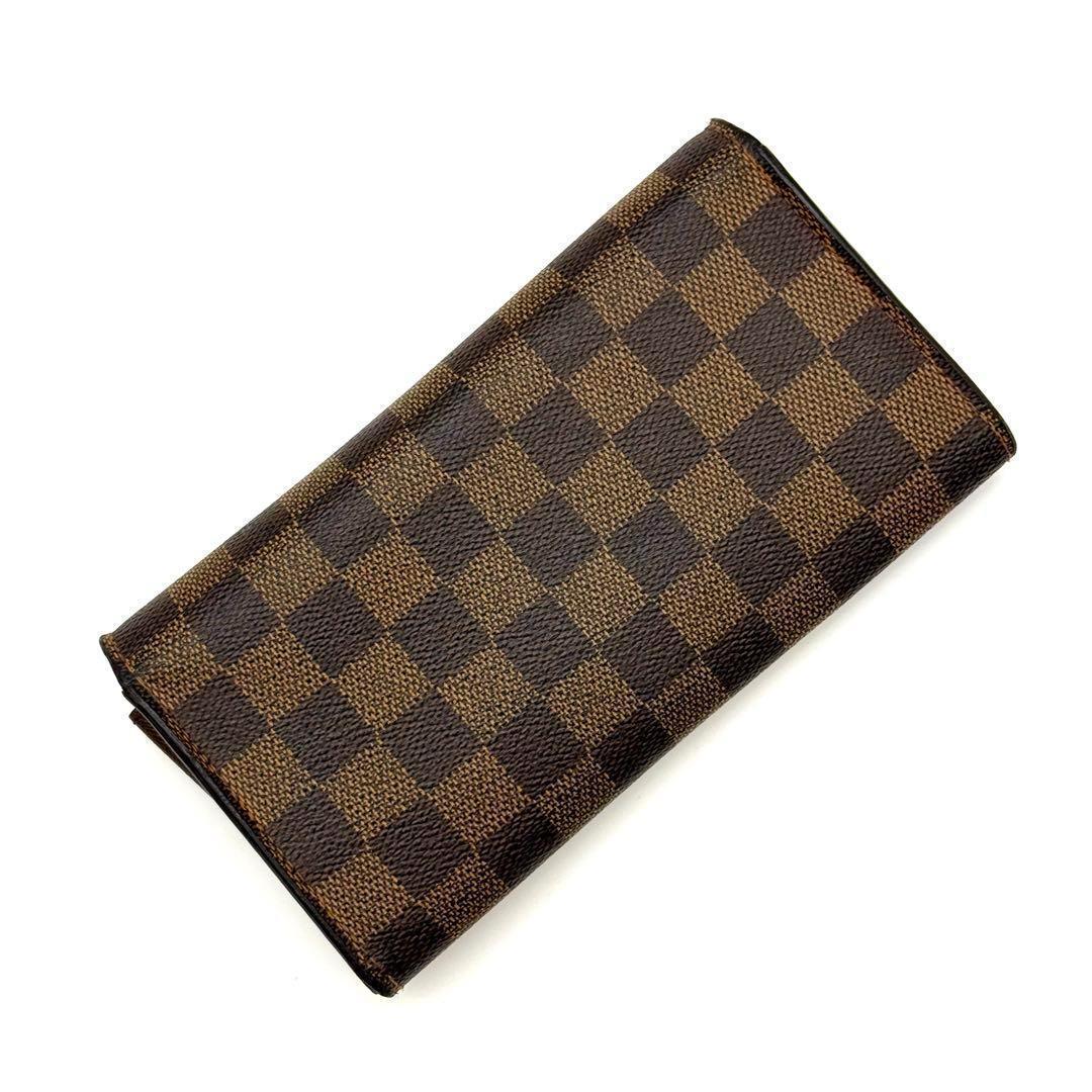 極上美品✨ルイヴィトン ダミエ ポルトフォイユ サラ 　長財布　ブラウン　L37