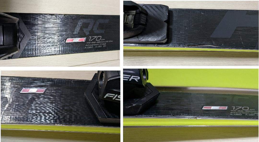 19/20 フィッシャー RC4 W.C. RC 170cm　+　Z13ビン