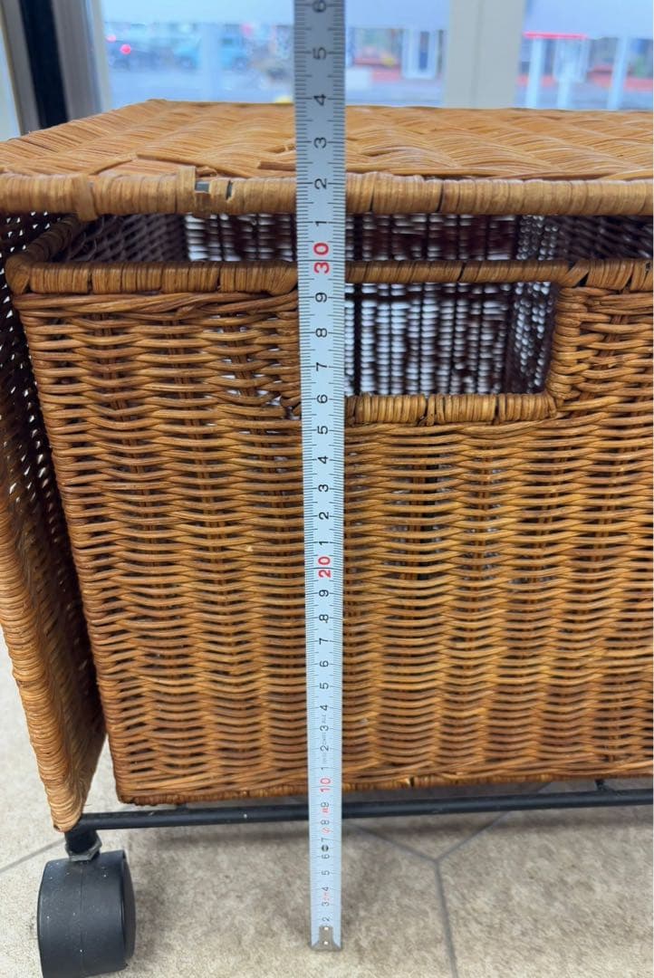 ラタン ランドリーチェスト 美品