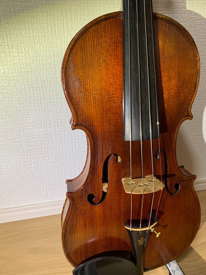 1940年代　アメリカ製　4/4 バイオリン　虎杢　裏板一枚板　修復済み