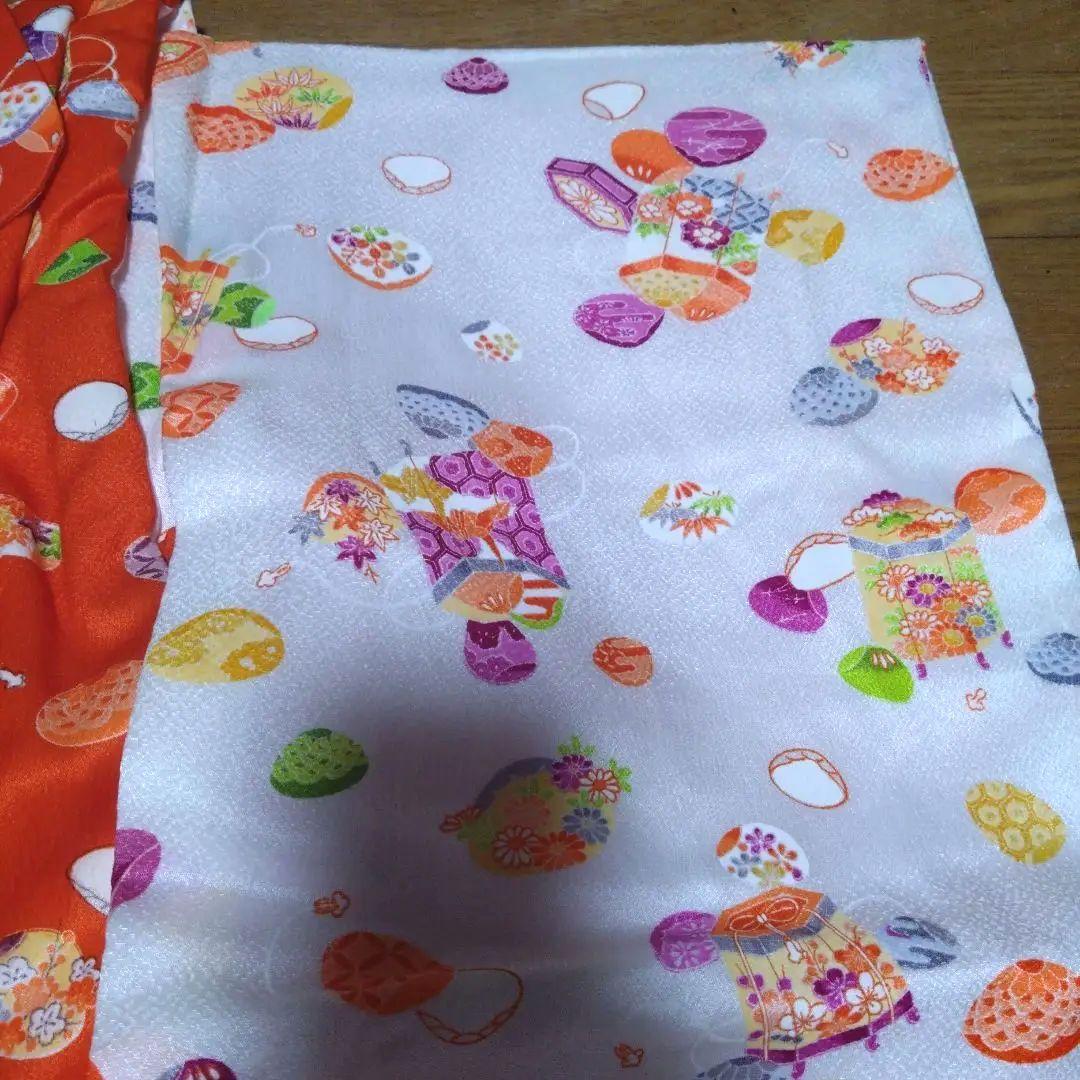 レトロ可愛い★三歳★貝道具柄★被布＆着物