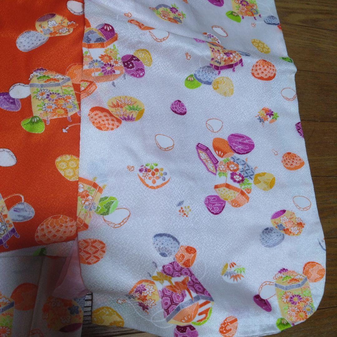 レトロ可愛い★三歳★貝道具柄★被布＆着物