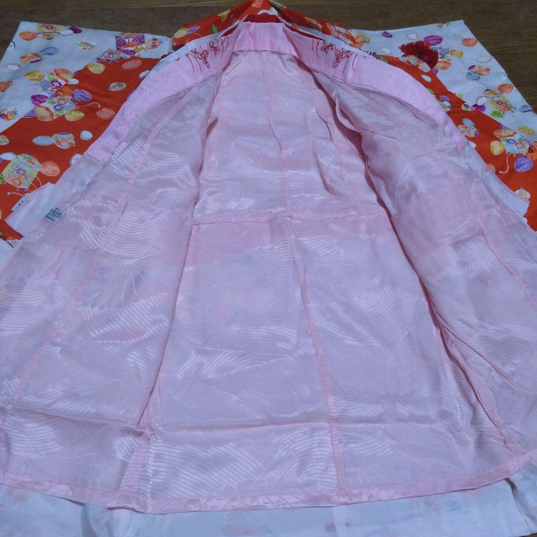 レトロ可愛い★三歳★貝道具柄★被布＆着物