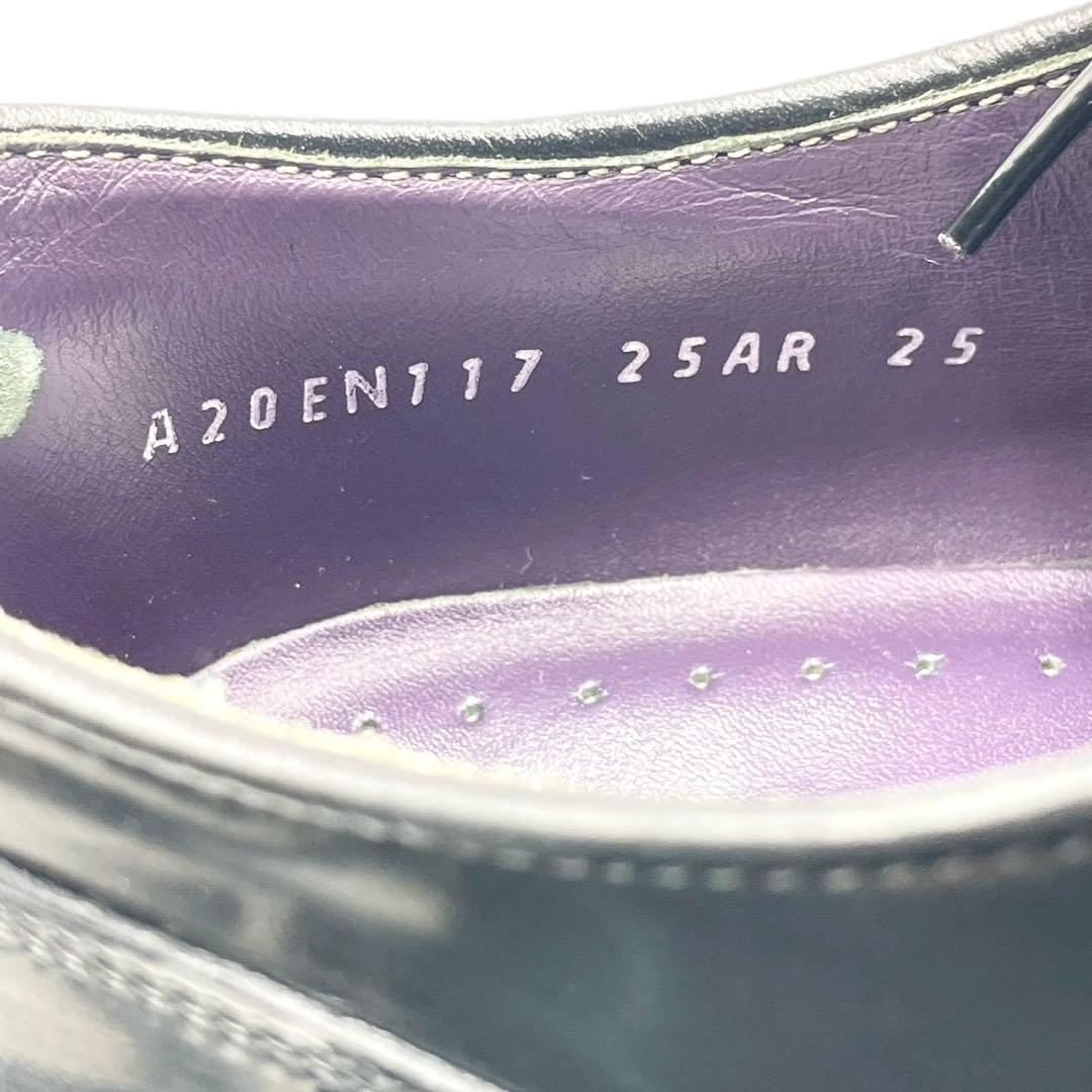 リーガル ストレートチップ 黒 25cm ビジネスシューズ 日本製 Y1259