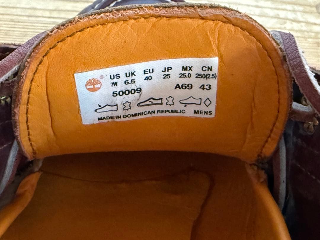 Timberland スリーアイクラシックラグsize:7