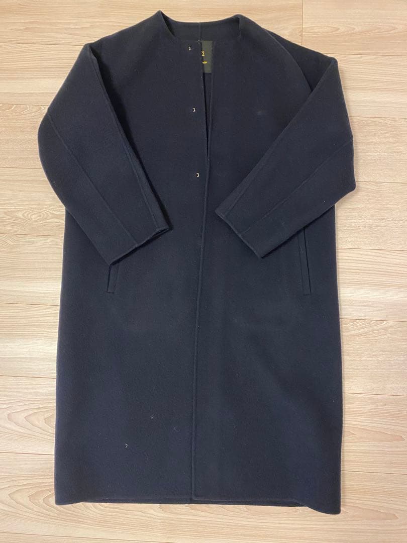 今週迄⭐︎定番⭐︎Drawer ネイビー ロングコート 38 ドロワー