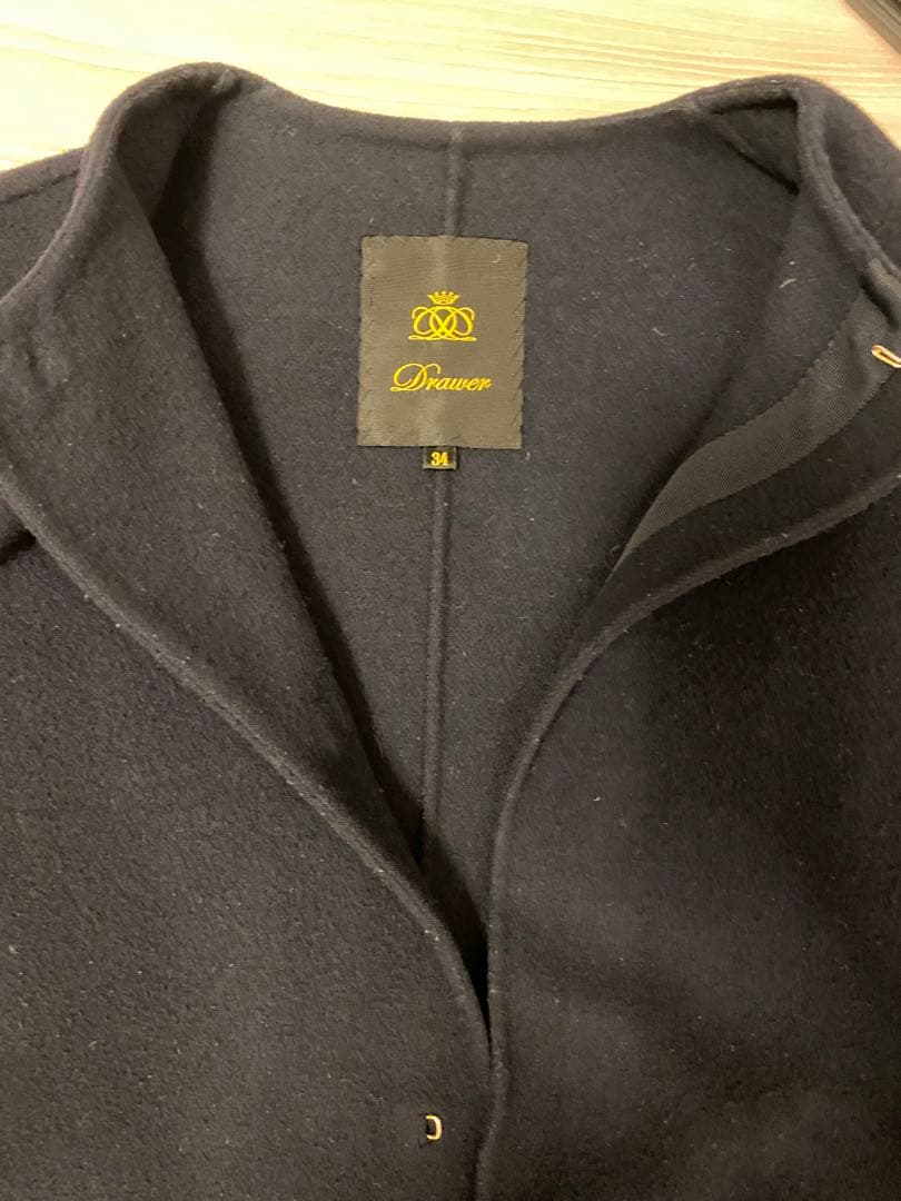 今週迄⭐︎定番⭐︎Drawer ネイビー ロングコート 38 ドロワー