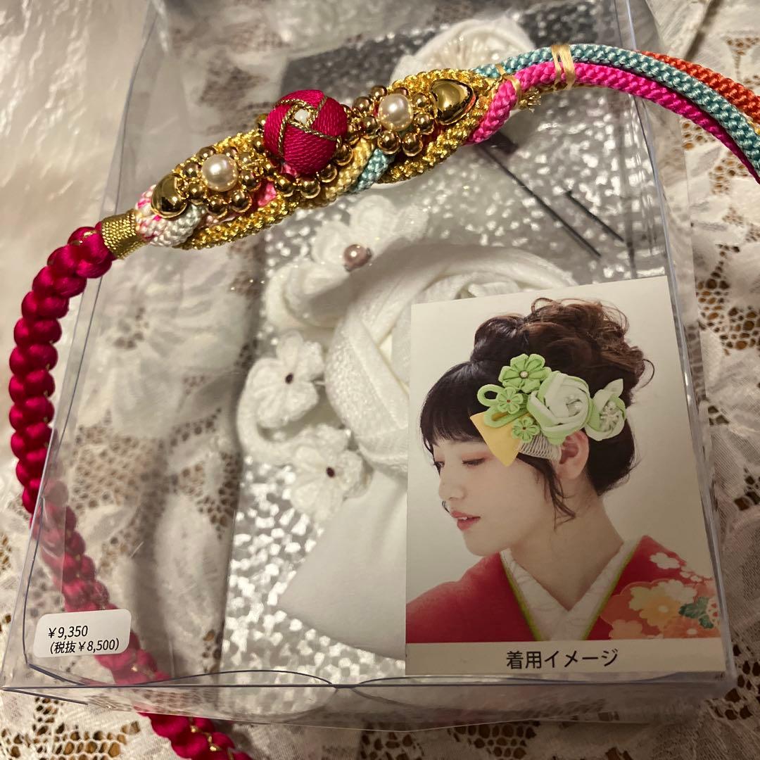 逸品６点！鈴乃屋振袖＆新品袋帯＆帯締&帯揚&新品髪飾り＆サガフォックス 成人式