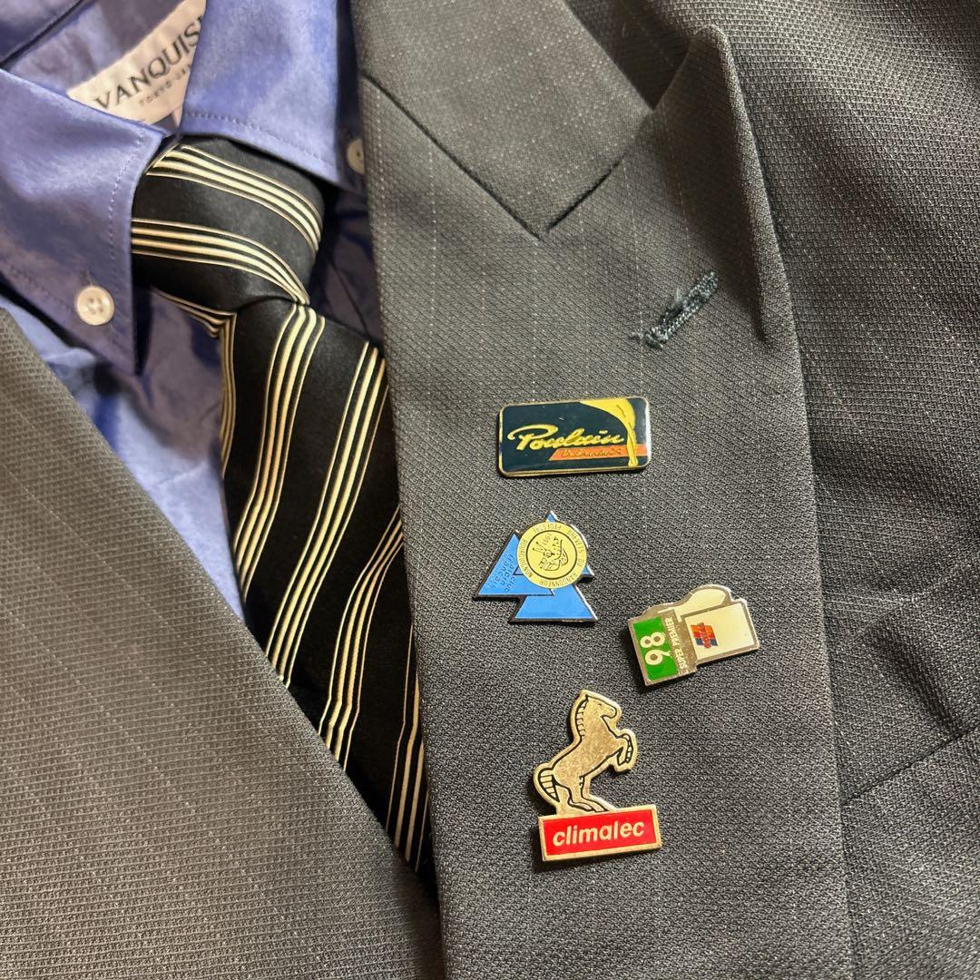 90s vintage レトロセットアップ スーツ ピンズ No.120