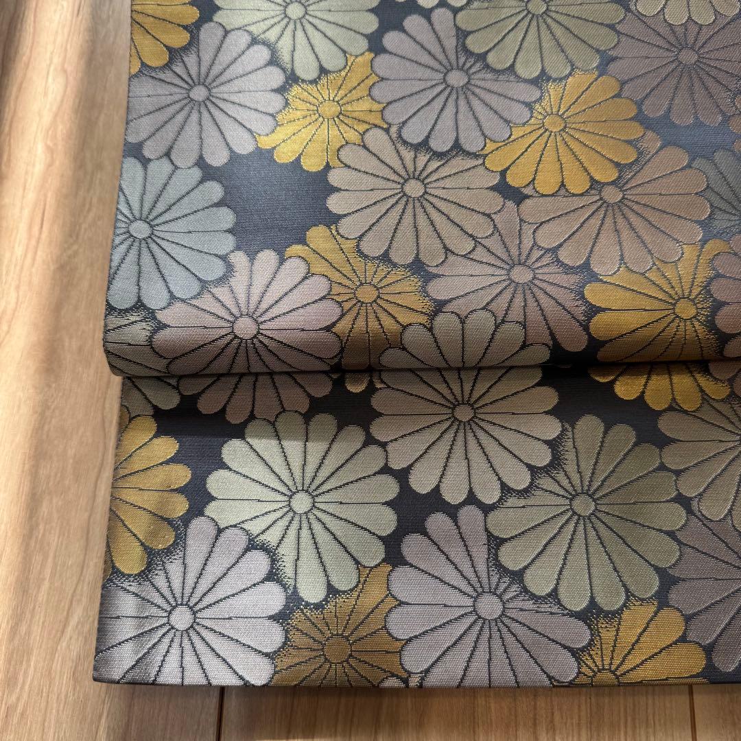 超美品　西陣織 陰山織物　箔屋清兵衛 六通　袋帯 草木染　袋帯　着物　443