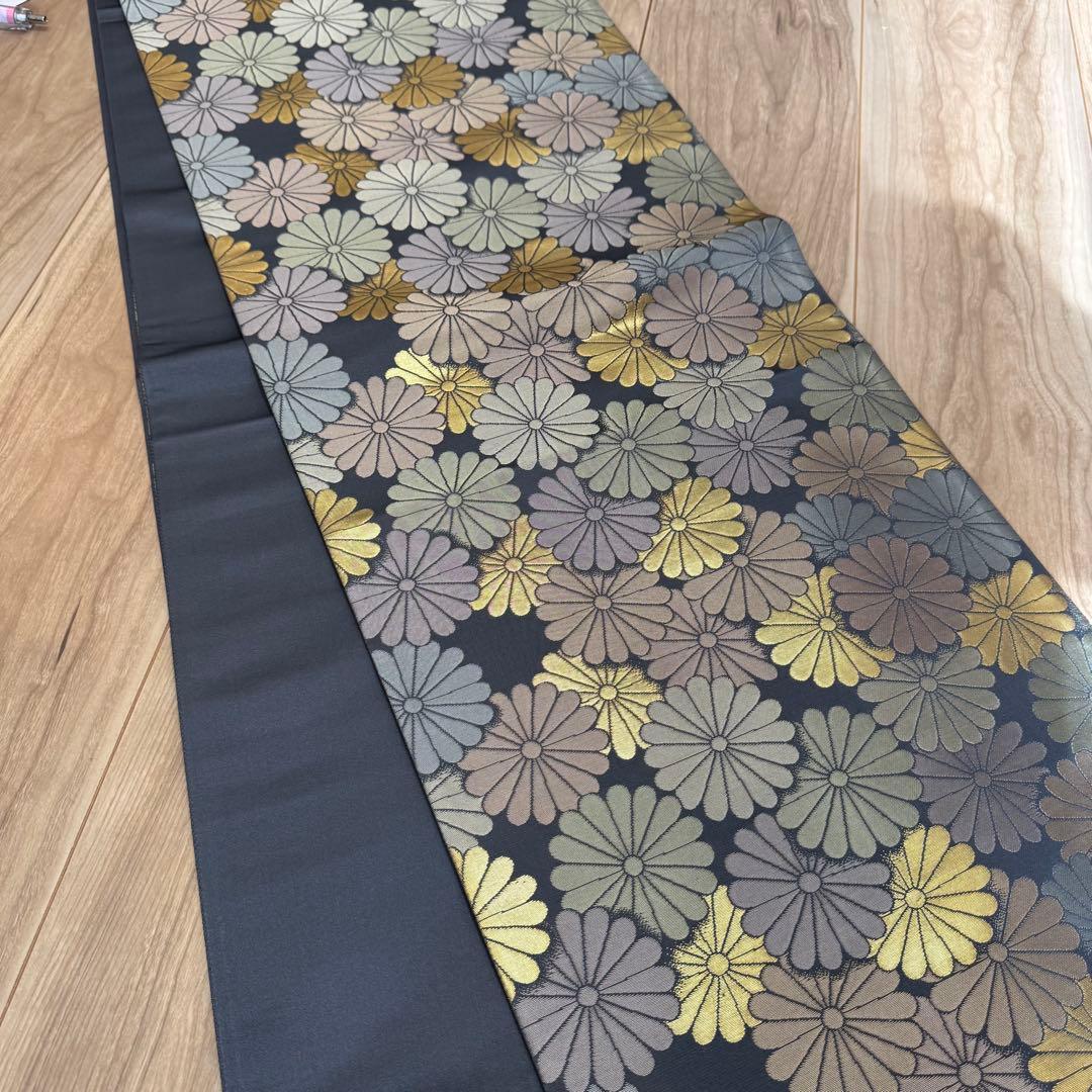 超美品　西陣織 陰山織物　箔屋清兵衛 六通　袋帯 草木染　袋帯　着物　443