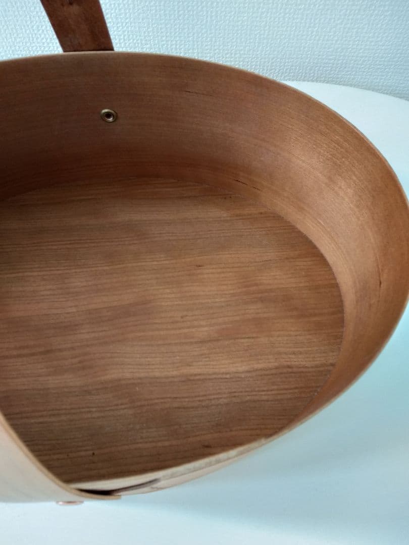 オーバルボックス　チェリー材