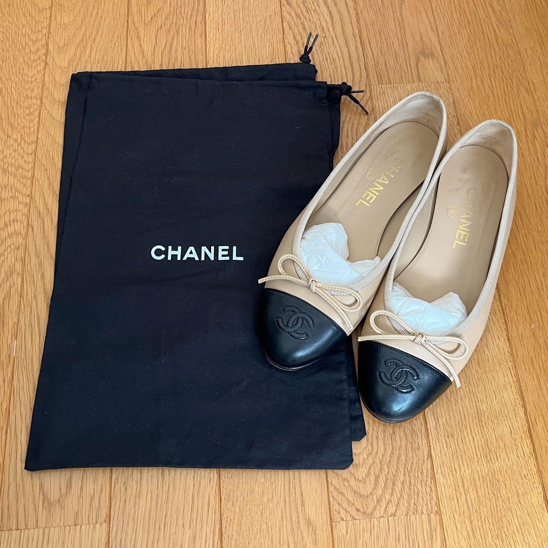 美品 シャネル CHANEL ココマーク バレエシューズ 36.5