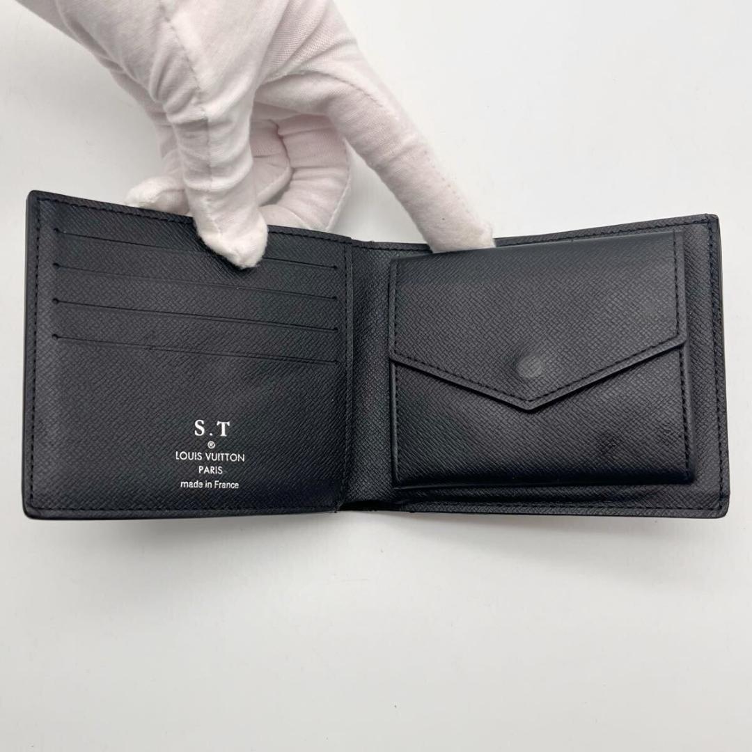 ルイ ヴィトン モノグラム エクリプス 二つ折り財布　 ポルトフォイユマルコNM