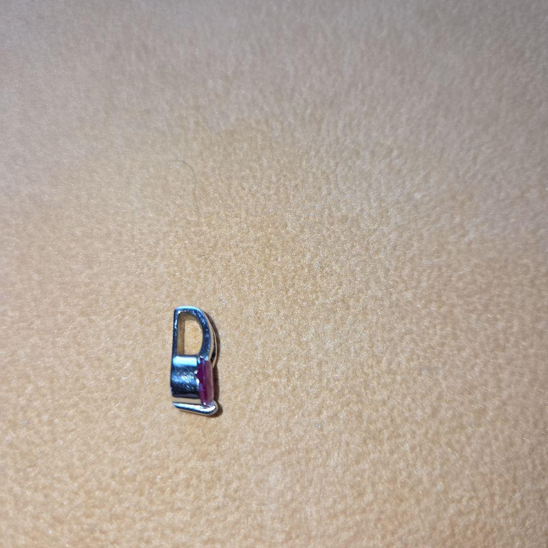 K18WG 1ctルビーダイヤモンド付きトップ