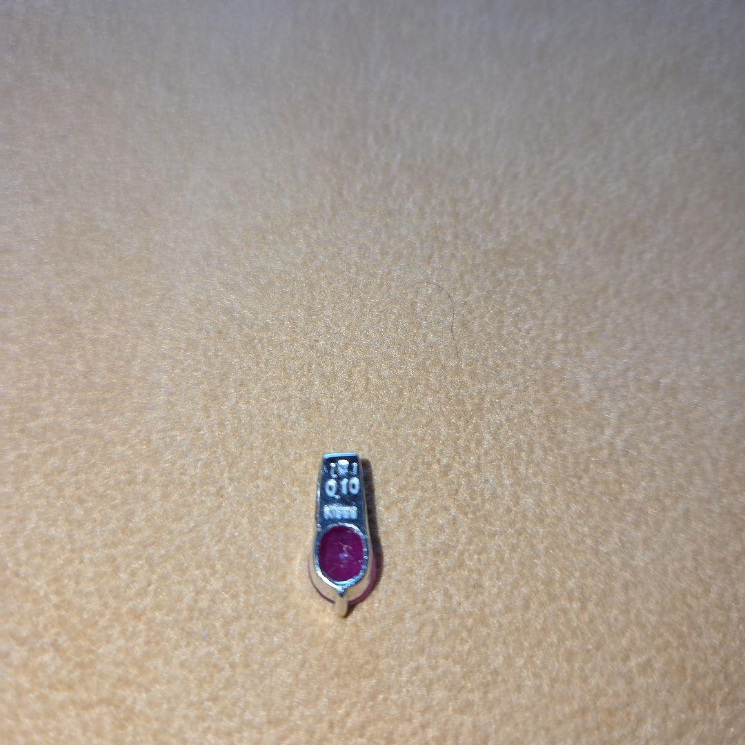 K18WG 1ctルビーダイヤモンド付きトップ