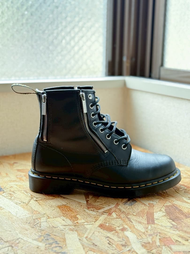 ドクターマーチン 1460 ZIP 8ホール ブーツ UK8 ブラック