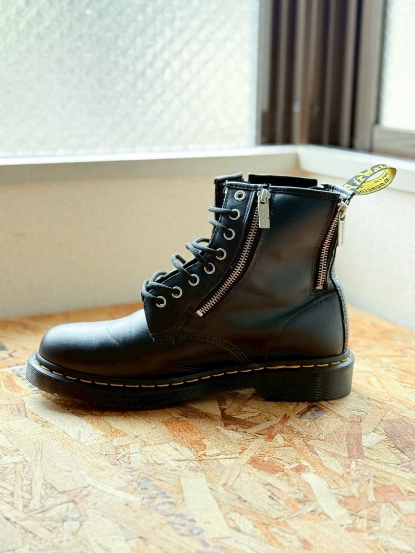 ドクターマーチン 1460 ZIP 8ホール ブーツ UK8 ブラック