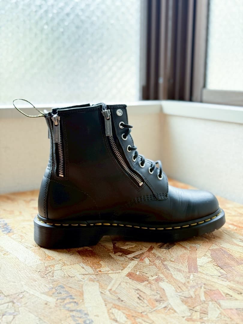 ドクターマーチン 1460 ZIP 8ホール ブーツ UK8 ブラック