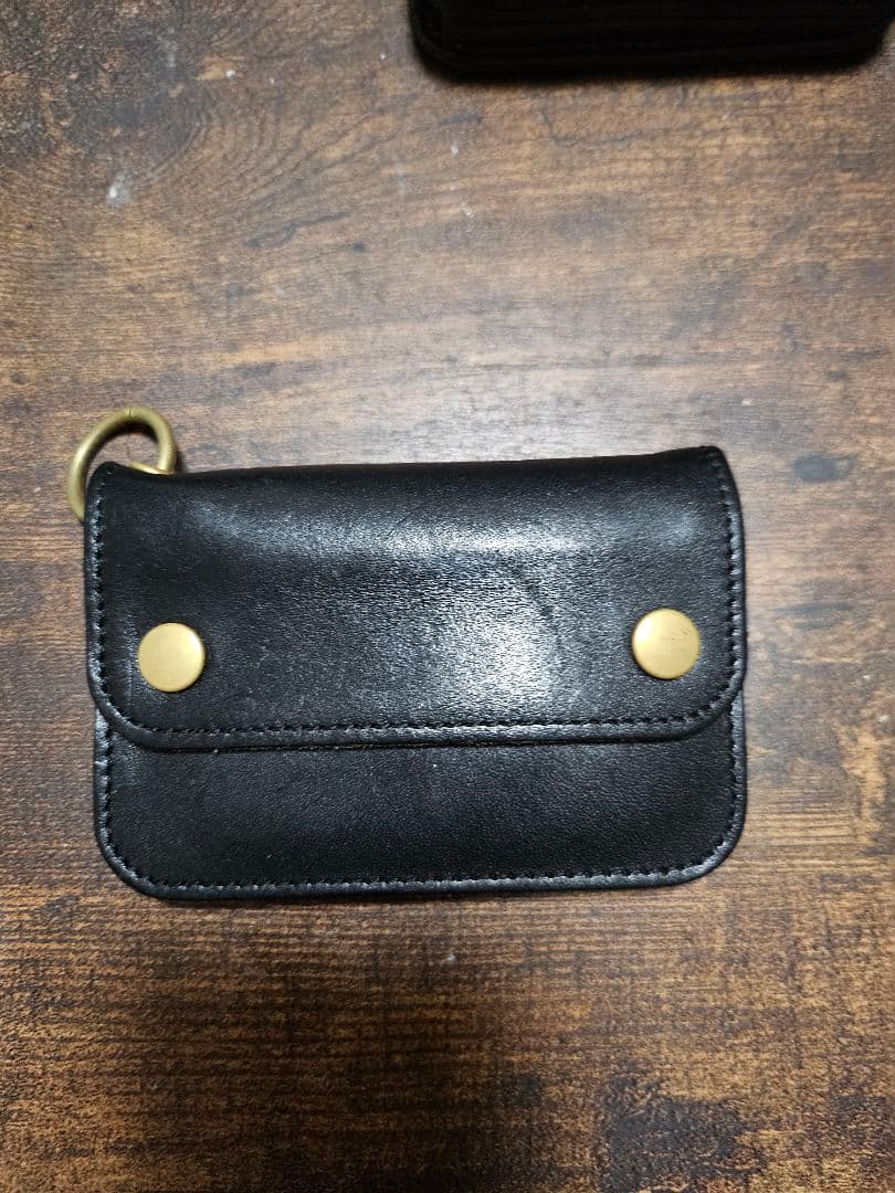 美品 b3labo 栃木レザー ミニウォレット