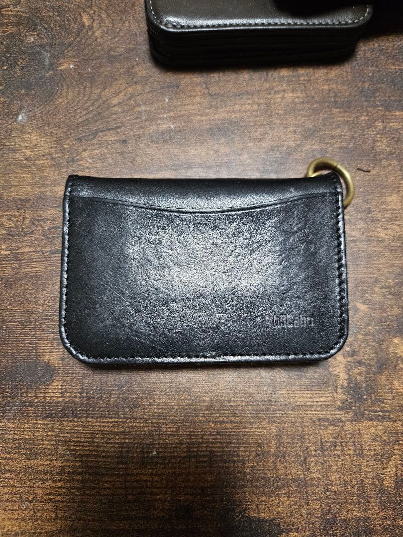 美品 b3labo 栃木レザー ミニウォレット