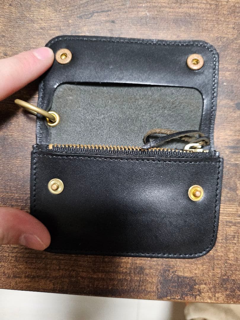 美品 b3labo 栃木レザー ミニウォレット