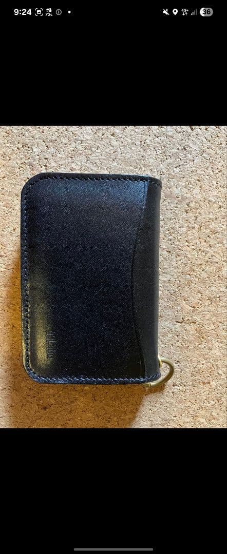 美品 b3labo 栃木レザー ミニウォレット