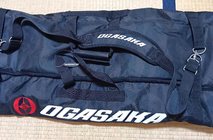 OGASAKA オガサカ スキー 2台 収納 ケース 迷彩 Lサイズ 中古品