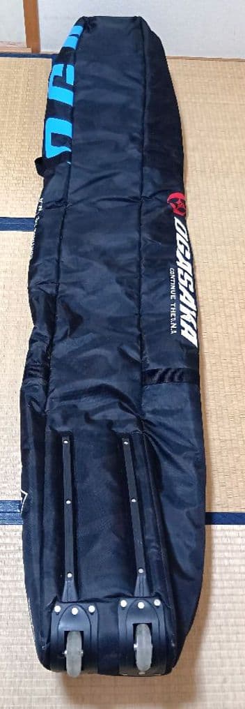 OGASAKA オガサカ スキー 2台 収納 ケース 迷彩 Lサイズ 中古品