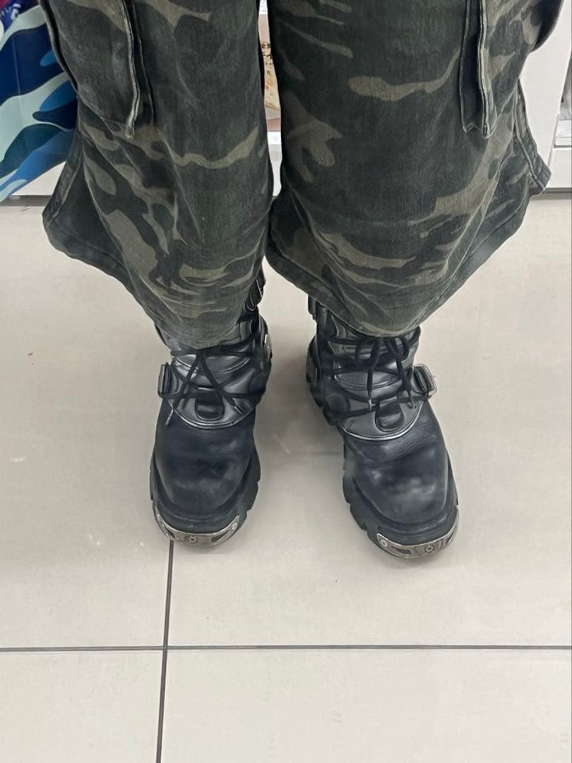 NEWROCK ニューロック ブーツ EU40 25cm 厚底 ブラック