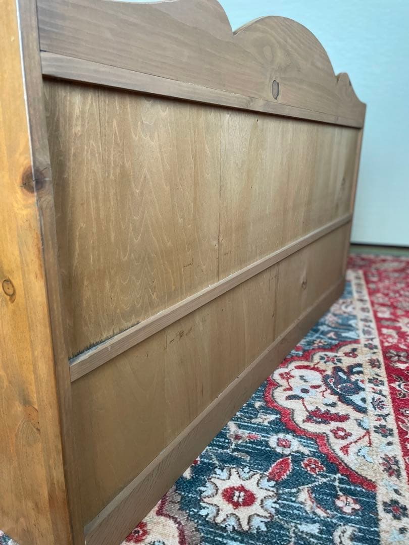 モフモフ様ご購入専用　アンファン　 木製棚 2段　　　　　　　　 幅１１４センチ