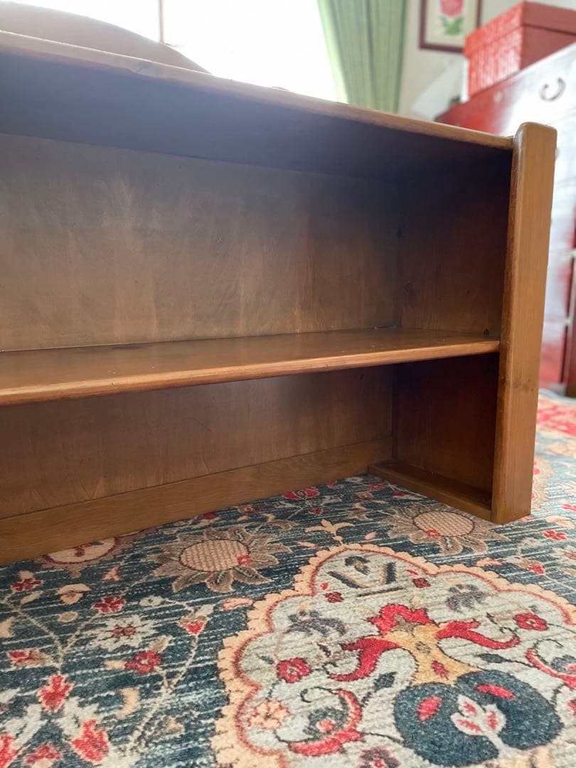 モフモフ様ご購入専用　アンファン　 木製棚 2段　　　　　　　　 幅１１４センチ