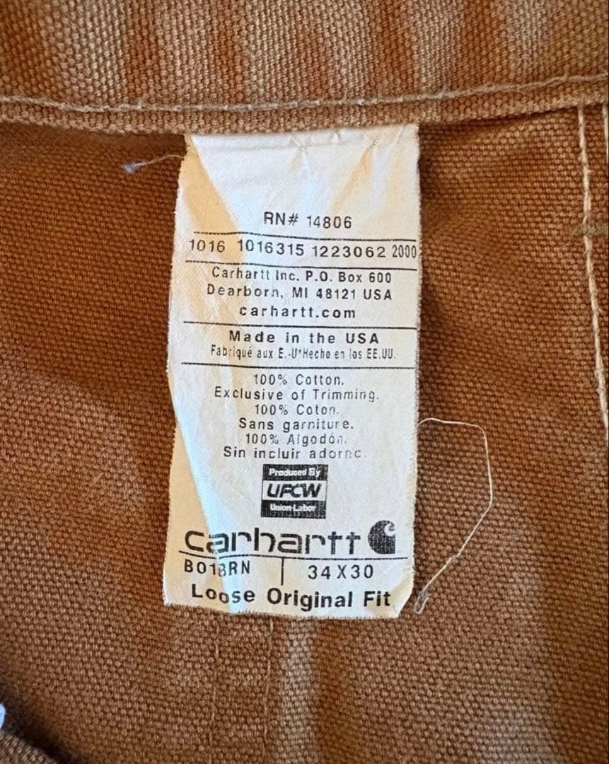 パンツ Carhartt double knee