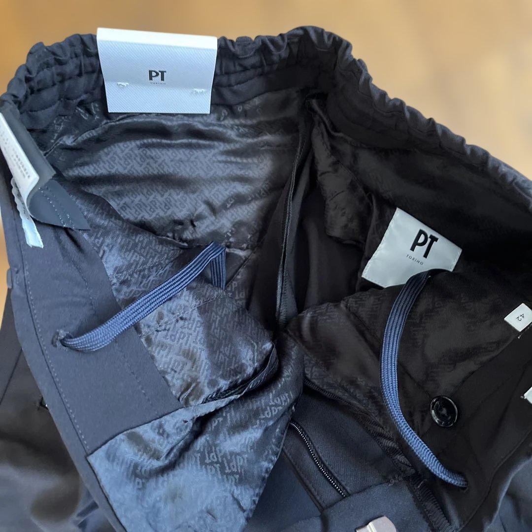 未使用品　PT トリノ メンズゴルフパンツ スリムフィット 42サイズ 黒