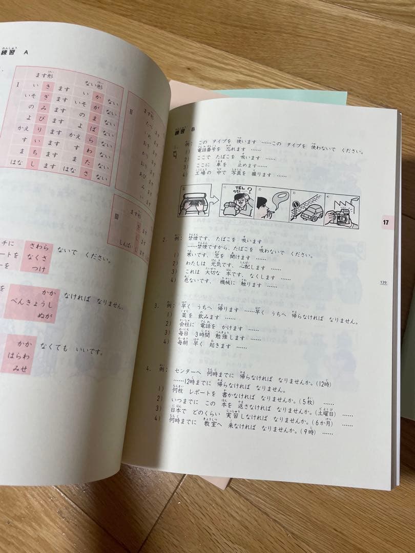 新日本語の中級(本冊)、中級会話DVD、新日本語の基礎本冊Ⅰ、2など(13冊)