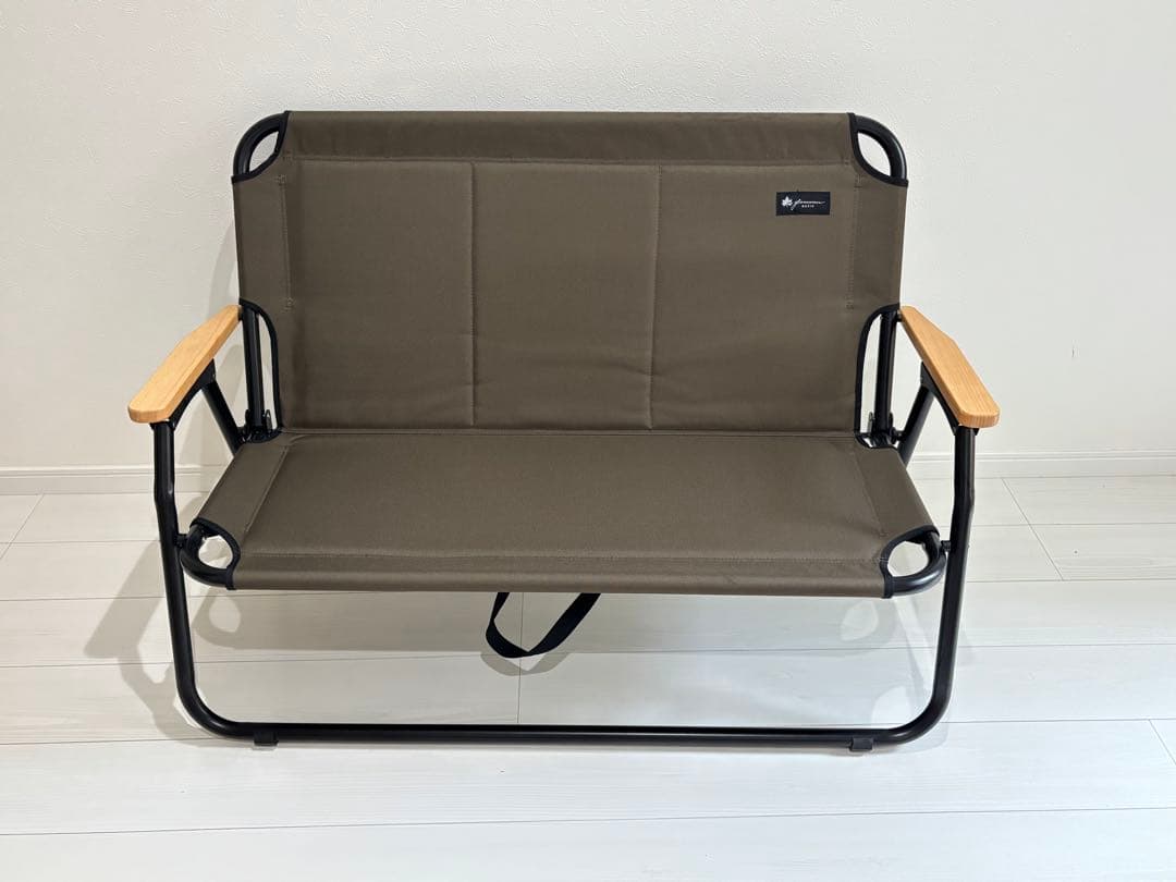 即決可【チェアセット】ロゴス　折りたたみチェア&カバーfor2