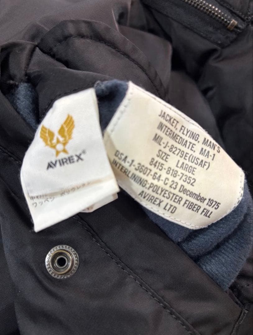 AVIREX MA-1 黒 BLACK