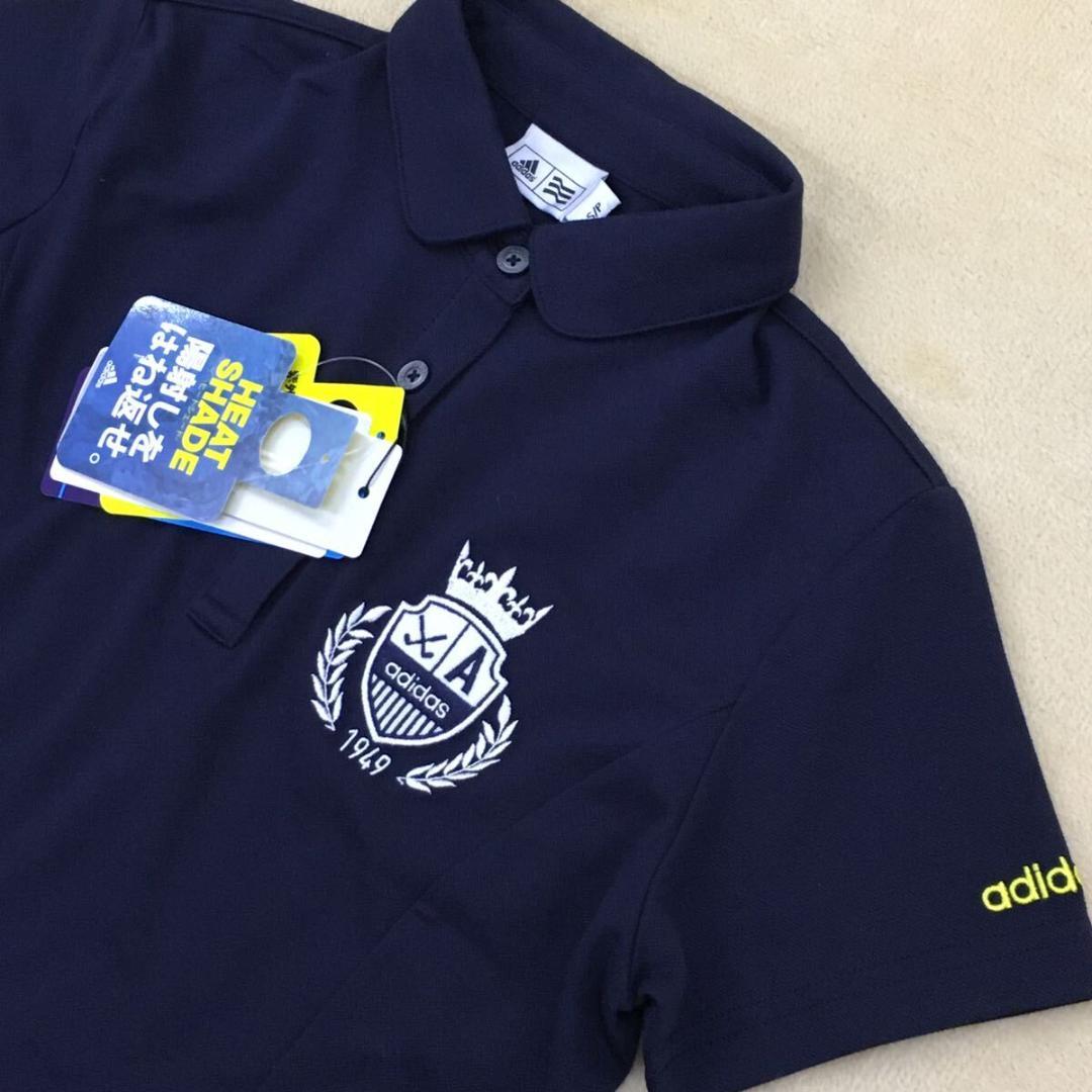 アディダス ゴルフウェア ワンピース レディース S 紺色 UVカット タグ付き