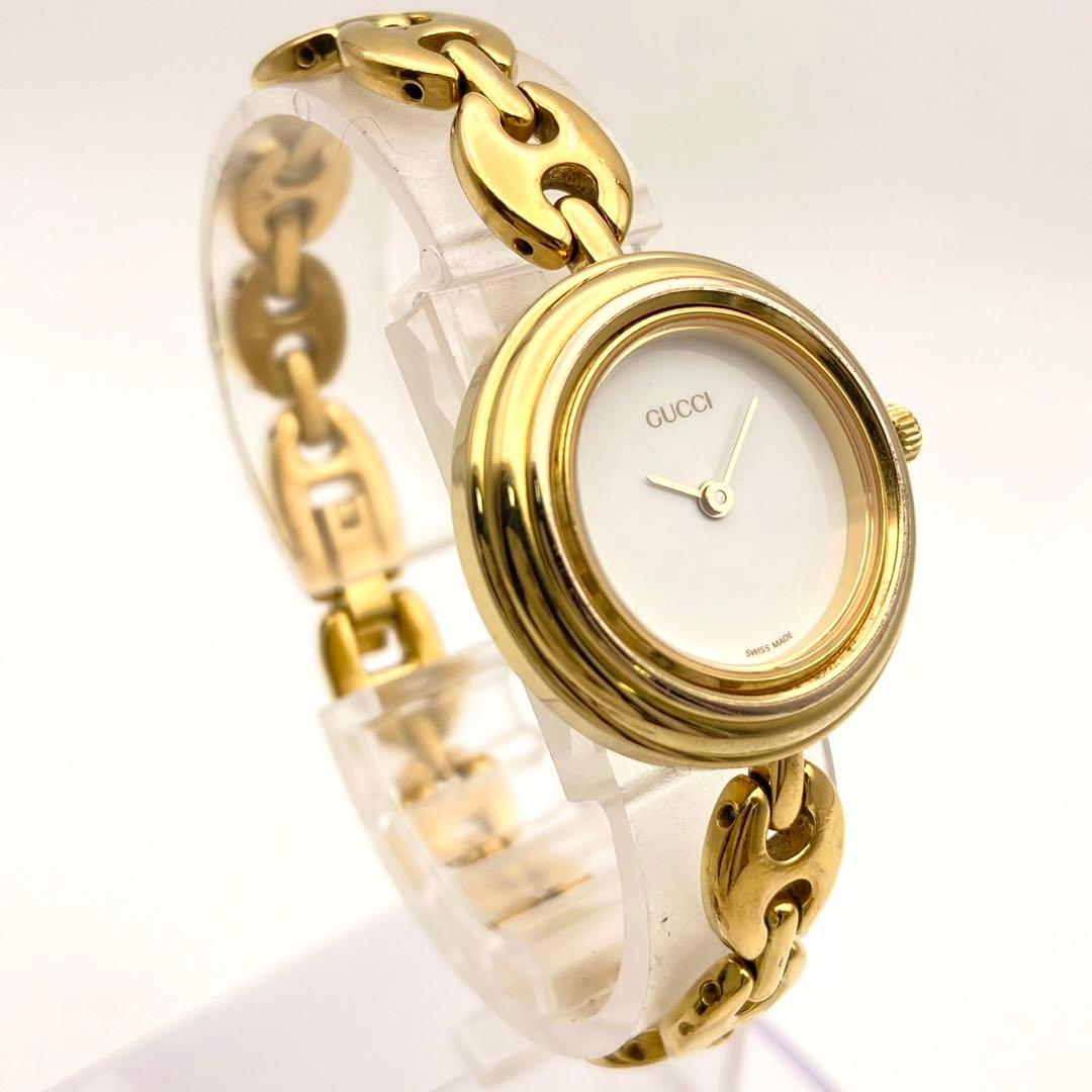 【稼働品】GUCCI グッチ チェンジベゼル クォーツ 腕時計 7色ベゼル