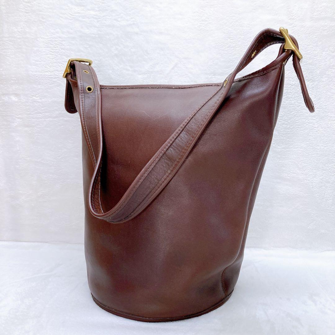 ✨美品✨COACH オールドコーチ ダッフルバッグ バケツ型 レザー ブラウン