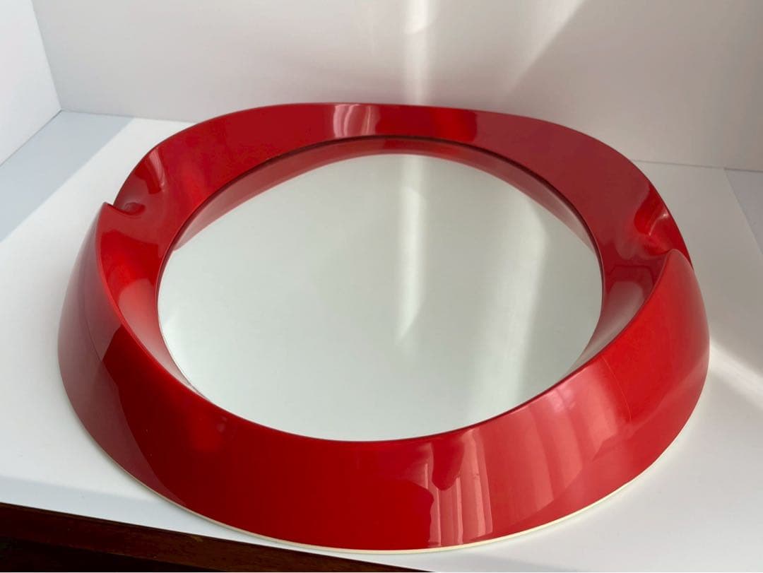 スペースエイジ　ミラー　壁掛け鏡　昭和レトロ　希少　ビンテージ　北欧