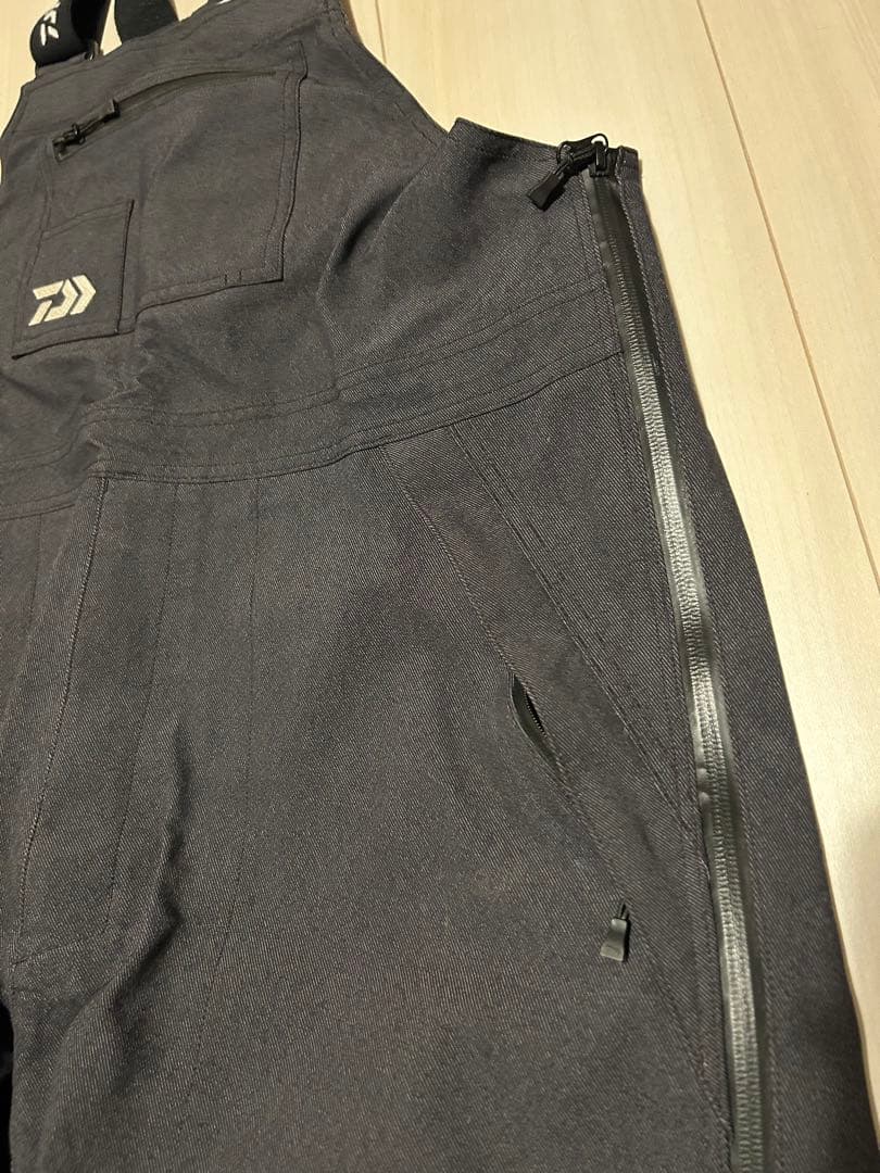 ダイワ ビブ パンツ レイン ブラックデニム DR 52420P