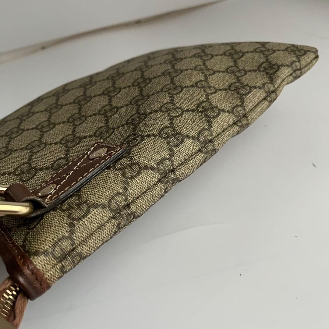 極美品✨　GUCCI ショルダーバッグ　pvc ベージュ　シェリーライン