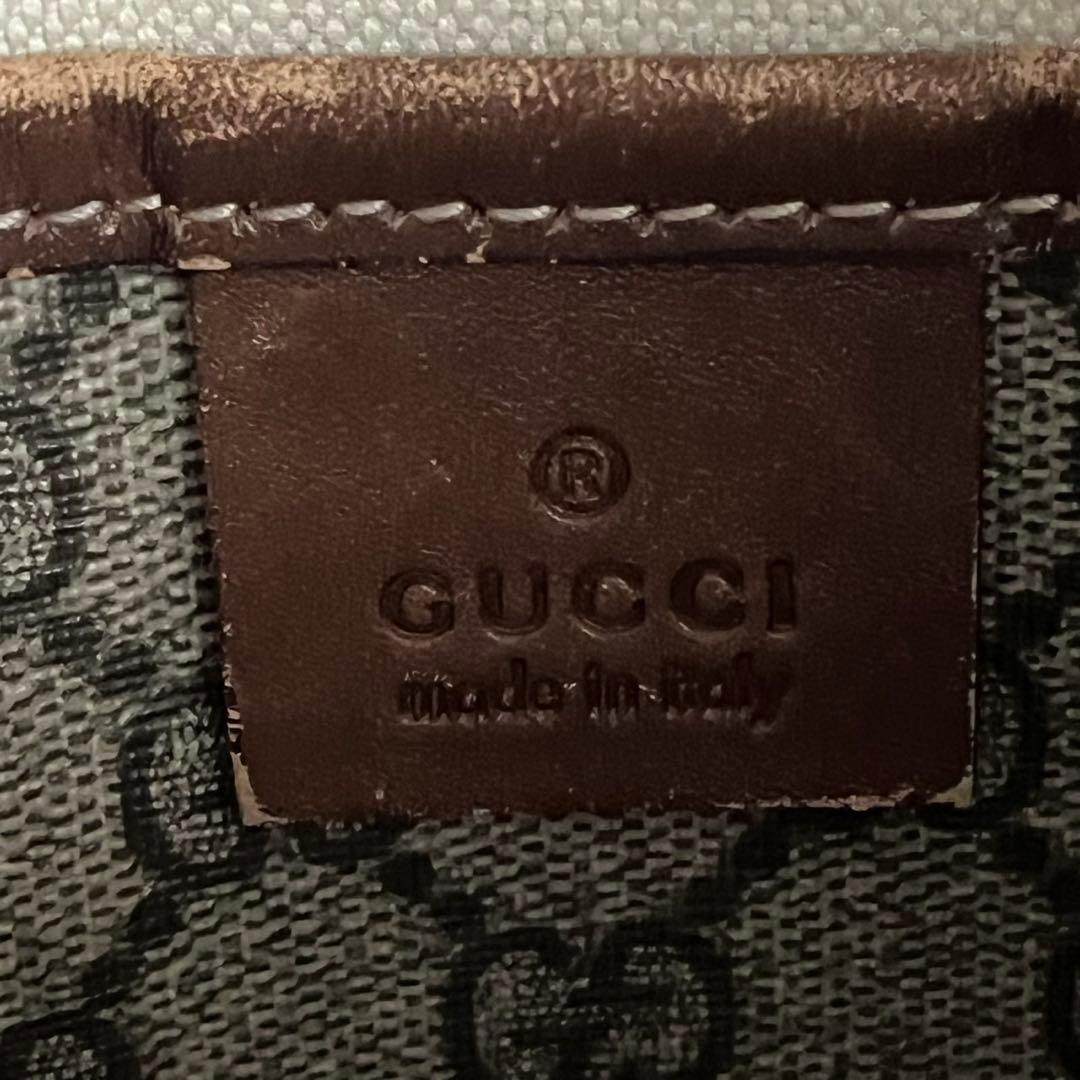 極美品✨　GUCCI ショルダーバッグ　pvc ベージュ　シェリーライン