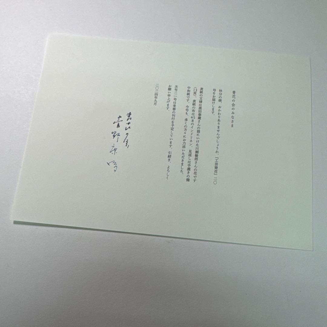 工芸青花20 望月通陽型染付き（和紙）