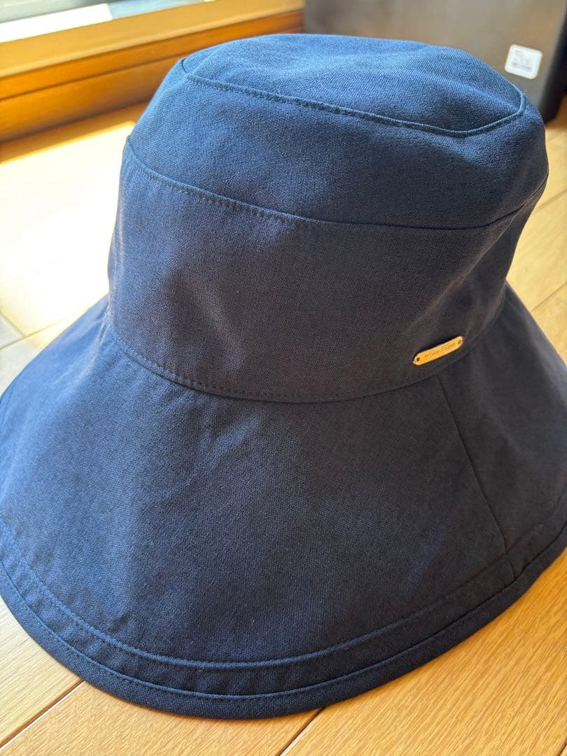 ロサブラン プレーンハット ネイビー13cm Mサイズ　つば裏遮光　帽子