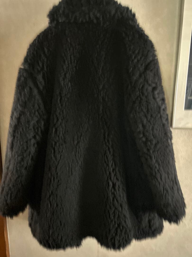 Theory luxe ボアコート テディベアコート 38 黒