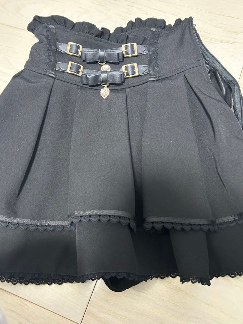 【LIZLISA】2連リボンベルトスカパン リズリサ 地雷系