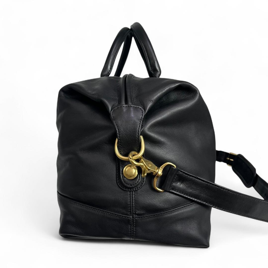 美品 COACH ボストンバッグ レザー ブラック オールドコーチ 2way